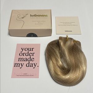 Hotbanana Seamless Clip in Remy Hair Extensions 22 inch 150g 7pcs #D-P18A/613A